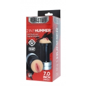 Двусторонний мастурбатор REALSTUFF 2 IN 1 HUMMER MOUTH   VAGINA - ротик и вагина - Dream Toys - в Королеве купить с доставкой