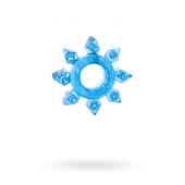 Голубая гелевая насадка-звезда - Toyfa Basic - в Королеве купить с доставкой