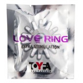 Прозрачное гелевое эрекционное кольцо с шипиками - Toyfa Basic - в Королеве купить с доставкой