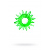 Зеленое эрекционное кольцо-солнце - Toyfa Basic - в Королеве купить с доставкой