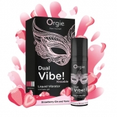 Съедобный жидкий вибратор Dual Vibe! со вкусом клубничного джина с тоником - 15 мл. - ORGIE - купить с доставкой в Королеве