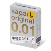 Презервативы Sagami Original 0.01 L-size увеличенного размера - 2 шт. - Sagami - купить с доставкой в Королеве