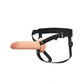 Полый страпон на ремнях 8’’ Hollow Silicone Strap-on - Pipedream - купить с доставкой в Королеве