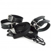 Черный комплект для растяжки на кровати «Новичок» - Sitabella - купить с доставкой в Королеве