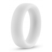 Белое люминесцентное эрекционное кольцо Silicone Glo Cock Ring - Blush Novelties - в Королеве купить с доставкой