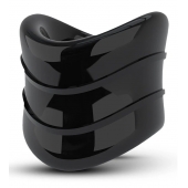 Черное эрекционное кольцо на мошонку Beef Ball Stretcher Snug X Long - Blush Novelties - в Королеве купить с доставкой