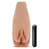 Маструбатор-вагина с вибрацией Soft   Wet Renata Realistic Tan Masturbator - Blush Novelties - в Королеве купить с доставкой