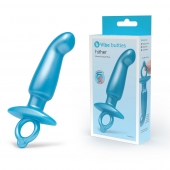 Голубая анальная пробка для массажа простаты Hither Silicone Prostate Plug - 14,3 см. - b-Vibe - в Королеве купить с доставкой