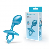 Голубая анальная пробка для массажа простаты Bulb Silicone Prostate Plug - 10,7 см. - b-Vibe - в Королеве купить с доставкой