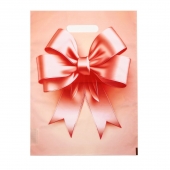 Пакет с принтом в виде банта с вырубной ручкой (30х40 см) - Сима-Ленд - купить с доставкой в Королеве