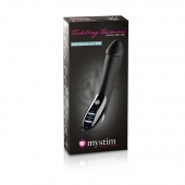 Вибратор с электростимуляцией Tickling Truman Black Edition - 27 см. - MyStim - купить с доставкой в Королеве