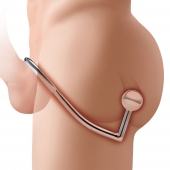 Кольцо на пенис с анальным стимулятором Stainless Steel Anal Hook   Cock Ring - BlueLine - в Королеве купить с доставкой