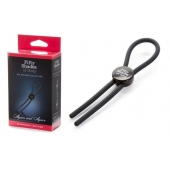 Тёмно-серое эрекционное кольцо с зажимом Again and Again Adjustable Cock Ring - Fifty Shades of Grey - в Королеве купить с доставкой
