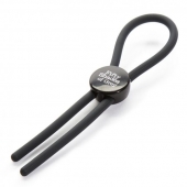 Тёмно-серое эрекционное кольцо с зажимом Again and Again Adjustable Cock Ring - Fifty Shades of Grey - в Королеве купить с доставкой