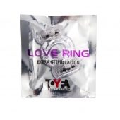 Прозрачное виброкольцо с двумя вибропульками - Toyfa Basic - в Королеве купить с доставкой