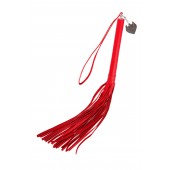 Красная кожаная плеть с петлёй - 50 см. - Pecado - купить с доставкой в Королеве