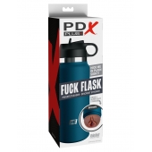 Смуглый мастурбатор-вагина в синей колбе F*ck Flask - Pipedream - в Королеве купить с доставкой