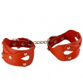 Красные наручники «Цезарь» - Sitabella - купить с доставкой в Королеве