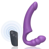 Фиолетовый безремневой страпон Straples Strap-On Dildo - Erokay - купить с доставкой в Королеве