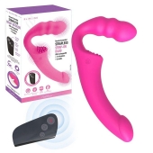 Розовый безремневой страпон Straples Strap-On Dildo - Erokay - купить с доставкой в Королеве