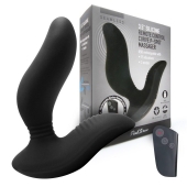 Черный вибромассажер простаты 3,5’’ Remote Control Curve P-spot Massager - 12 см. - Erokay - в Королеве купить с доставкой