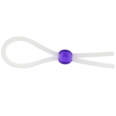 Прозрачное лассо с фиолетовой бусиной SILICONE COCK RING WITH BEAD LAVENDER - NMC - в Королеве купить с доставкой