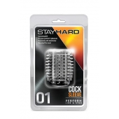 Прозрачная насадка с шипами STAY HARD COCK SLEEVE 01 CLEAR - Blush Novelties - в Королеве купить с доставкой