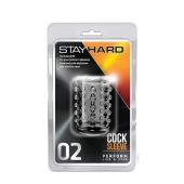 Прозрачная насадка на пенис с шишечками STAY HARD COCK SLEEVE 02 CLEAR - Blush Novelties - в Королеве купить с доставкой