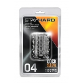 Прозрачная насадка с бороздками STAY HARD COCK SLEEVE 04 CLEAR - Blush Novelties - в Королеве купить с доставкой