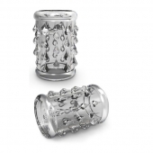 Прозрачная насадка с капельками STAY HARD COCK SLEEVE 05 CLEAR - Blush Novelties - в Королеве купить с доставкой