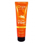 Гель с эффектом вибрации Lube Tube Vibe Medium Pina Colada - 100 мл. - ORGIE - купить с доставкой в Королеве