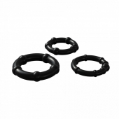 Набор из 3 черных эрекционных колец Babooom Ring Set - Adrien Lastic - в Королеве купить с доставкой