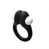 Черное эрекционное кольцо Zippy Vibrating Ring With Bullet - Adrien Lastic - в Королеве купить с доставкой