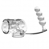 Прозрачная насадка на пенис и мошонку с анальным стимулятором Rilley - Baile - в Королеве купить с доставкой