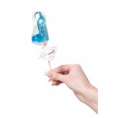 Голубой леденец в форме члена со вкусом блю кюрасао - 80 гр. - Sosuчki - купить с доставкой в Королеве