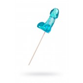 Голубой леденец в форме члена со вкусом блю кюрасао - 80 гр. - Sosuчki - купить с доставкой в Королеве