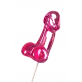 Розовый леденец в форме члена со вкусом айриш крим - 80 гр. - Sosuчki - купить с доставкой в Королеве