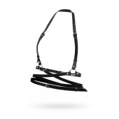 Черная кожаная портупея «Осанка» - Pecado - купить с доставкой в Королеве