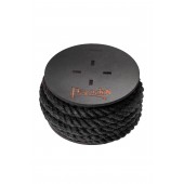 Черная веревка для шибари на катушке - 5 м. - Pecado - купить с доставкой в Королеве