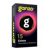 Презервативы анатомической формы с точечной и ребристой структурой Ganzo Extase - 15 шт. - Ganzo - купить с доставкой в Королеве