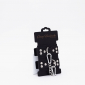 Черные кожаные оковы с регулируемыми ремешками - Crazy Handmade - купить с доставкой в Королеве