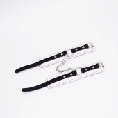 Бело-красные кожаные оковы - Crazy Handmade - купить с доставкой в Королеве