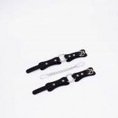 Черные кожаные наручники с кольцом - Crazy Handmade - купить с доставкой в Королеве