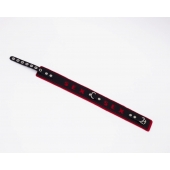 Черно-красный ошейник Sex - Crazy Handmade - купить с доставкой в Королеве