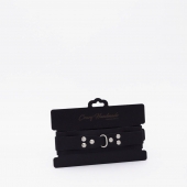 Черный ошейник из высококачественной натуральной кожи - Crazy Handmade - купить с доставкой в Королеве