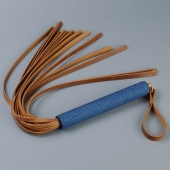 Плеть с джинсовой ручкой «Дикий Запад» - 60 см. - Sitabella - купить с доставкой в Королеве