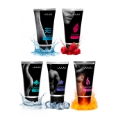 Набор из 5 лубрикантов JUJU (увлажняющий, Hot+, Long, Anal, малина) - JuJu - купить с доставкой в Королеве