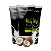 Набор из 3 съедобных лубрикантов JUJU со вкусом кокоса - JuJu - купить с доставкой в Королеве