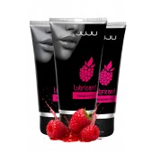 Набор из 3 съедобных лубрикантов JUJU со вкусом малины - JuJu - купить с доставкой в Королеве