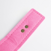 Черно-розовый ошейник с золотистой фурнитурой - Crazy Handmade - купить с доставкой в Королеве